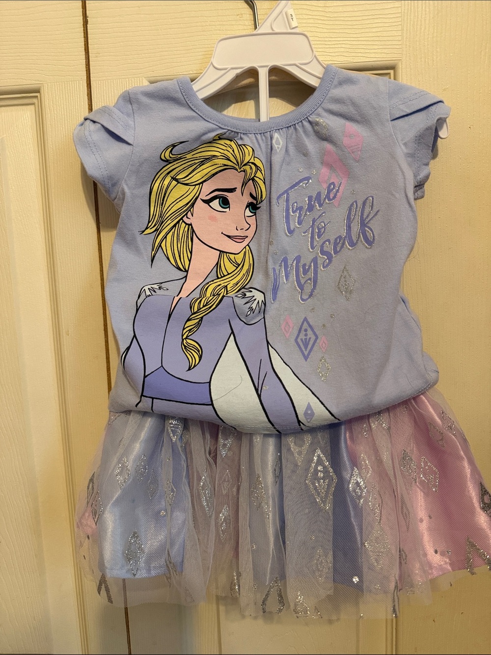 Disney Elsa T shirt and Tulle tutu with Sparkle Accents